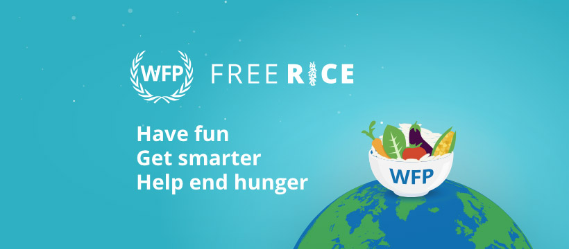 یادگیری زبان انگلیسی با بازی free rice
