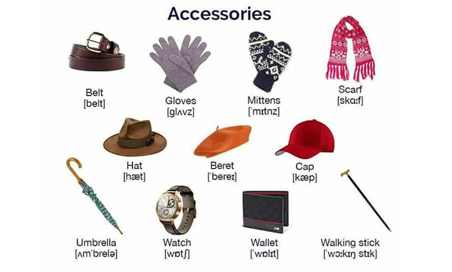 انواع لباس ها به انگلیسی (مردانه و زنانه)