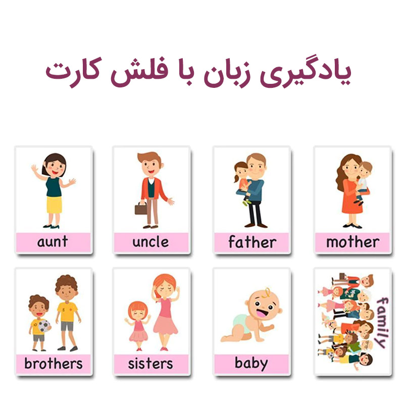 یادگیری زبان انگلیسی با فلش کارت