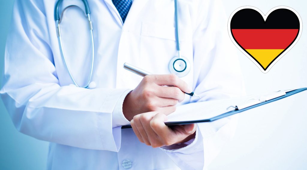 وسایل پزشکی به آلمانی، اصطلاحات پزشکی و درمانی