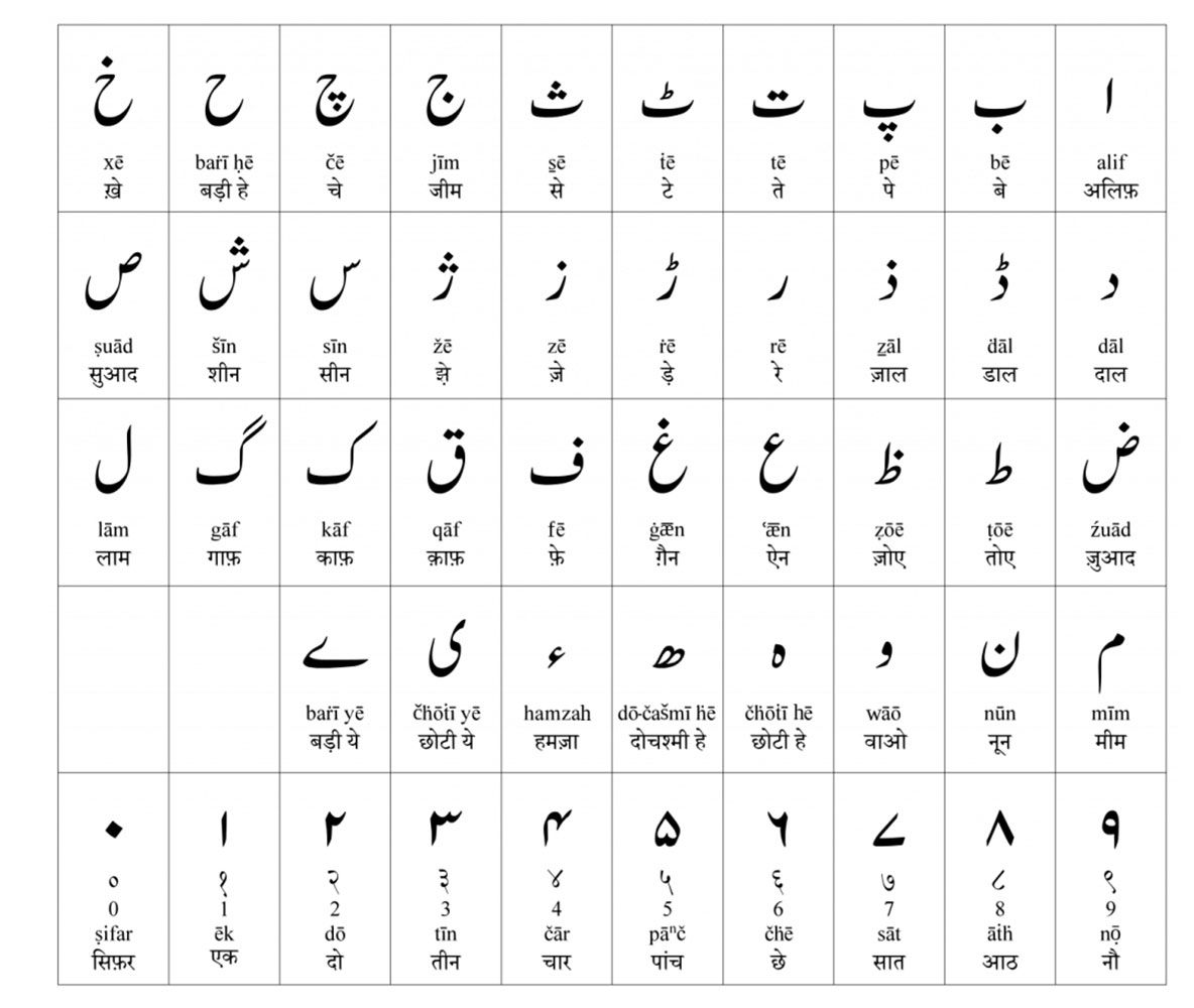 معرفی زبان اردو، الفبا و نکات یادگیری