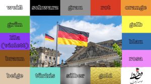 رنگ ها در زبان آلمانی با ترجمه