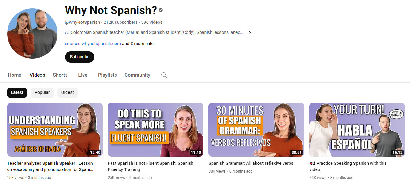 کانال Why Not Spanish